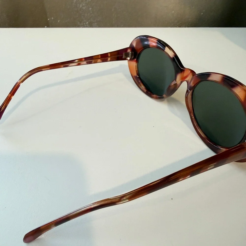 Womens Oversized Oval Sunglasses Tortoiseshell Retro Mod Statement Eyewear